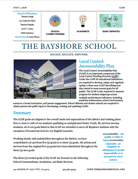 The Bayshore School LCAP